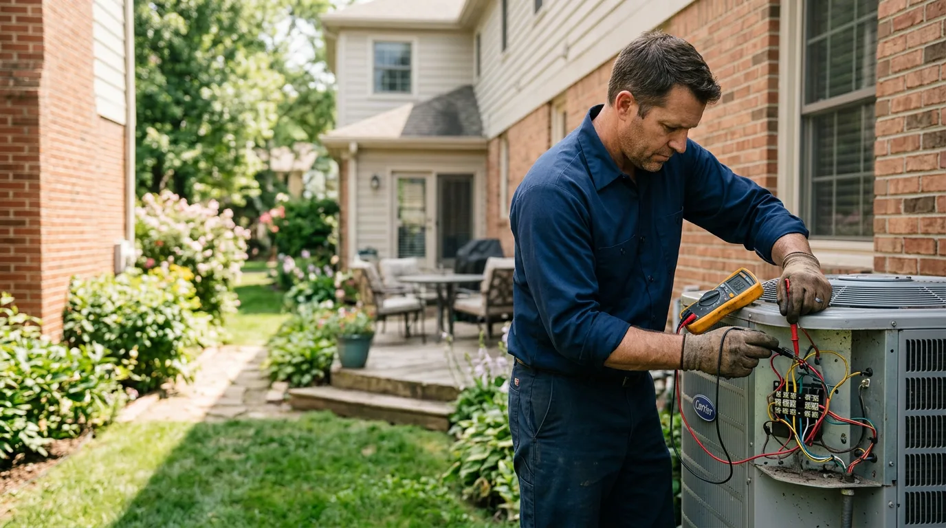 HVAC technician working near Lancing, TN